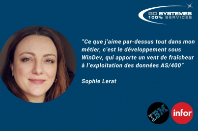 Sophie LERAT - Concepteur Développeur Expert - AS400 et Windev
