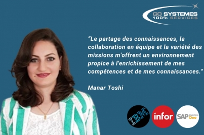 Manar Toshi - Développeur, Concepteur IBMi-Infor XA-SAP Business One