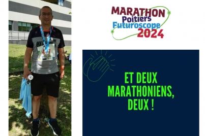 Et deux marathoniens ! Deux ! Bravo Noureddine pour ce 9ème marathon !
